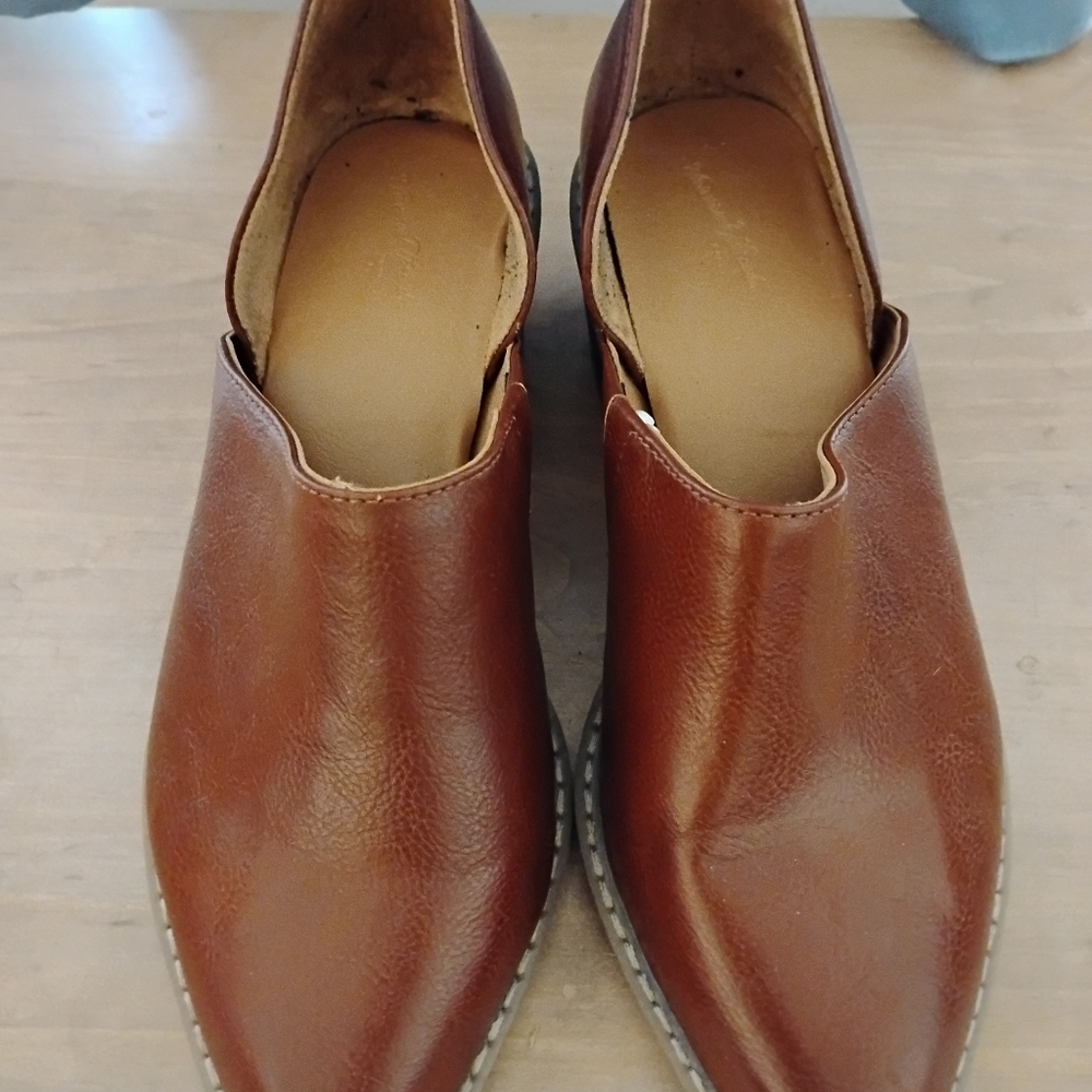 Brown Leather Bootie Shi